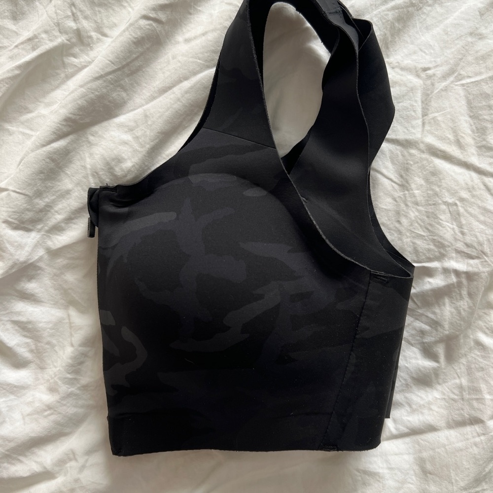 lululemon athletica Black Camo Longline Sports Bra